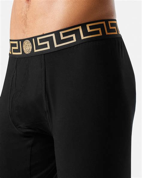 Versace Calzoncillos Con Bordes Con Motivo De Greca .